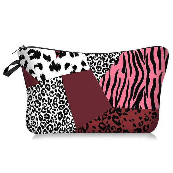 Leopardmønstret Højkvalitets Foldbar Makeuptaske Multifunktionel Tilpasselig Personlig Dame Stilfulde Kosmetiktasker GS_tfrf