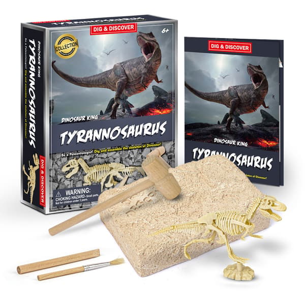 Hands Craft DIY 3D Træpuslespil Bundt Sæt, Pakke med 1 Dinosaur B