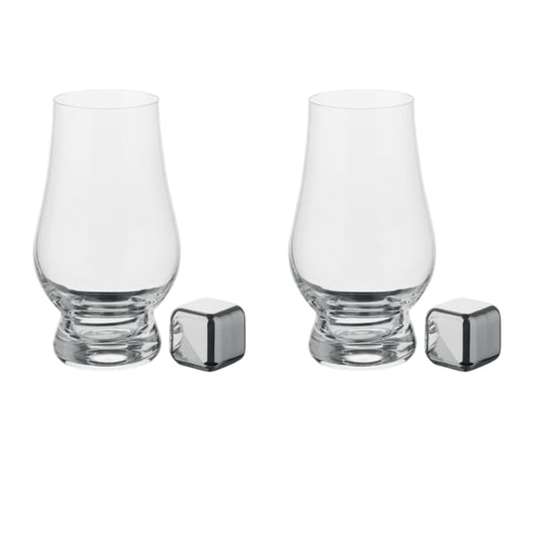 MidOcean Malt Whiskey Glas Set One Size Transparent/Silver Transparent/Silver Transparent/Silver One Size