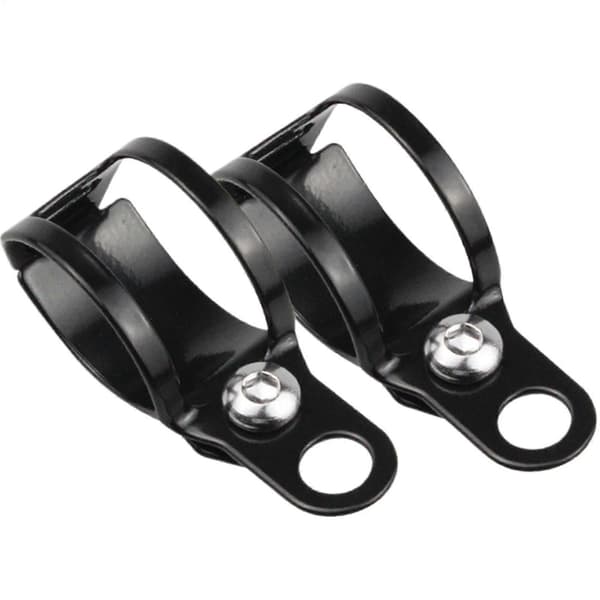 Turn Signal Bracket Extension Fork Indicator Tube Extension Easy Configuration 2 x Motorcycle Turn Signal Mounting Brackets Black