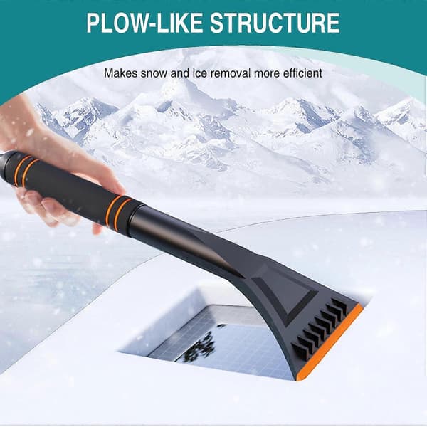 Ice Scraper, 11 cm Wide Handle Removable Snow Frost Remover and Quick Defroster for Car Windshield and Side Windows