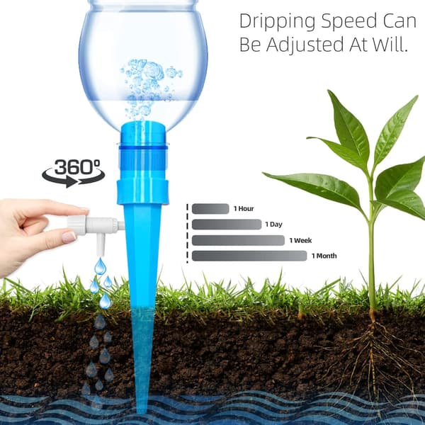 28 Bottles Drip Irrigation Kit, Adjustable Automatic Watering for Plants, Indoor Potted Plants Drip Irrigation for Garden Balcony Plants