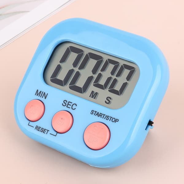 Magnetisk køkkentimer med stor LCD-skærm (blå), Timere til C