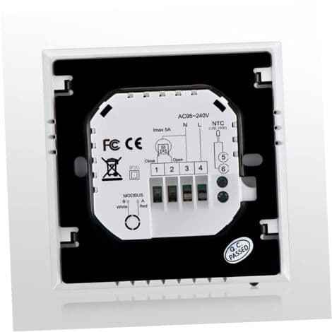 LCD-berøringsskærm til termostat vandopvarmning 3 A 110 – 230 V programmerbar ugentlig temperaturregulator