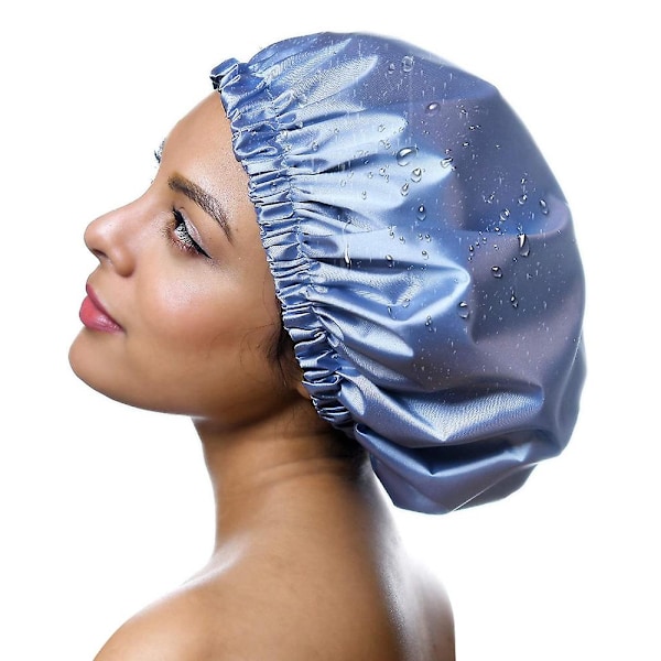 Dybtvirkende varmemaske, opvarmelig varmemaske til dampende hårstyling og behandling, dampmaske, dampende hårplejeterapi, sort+sort