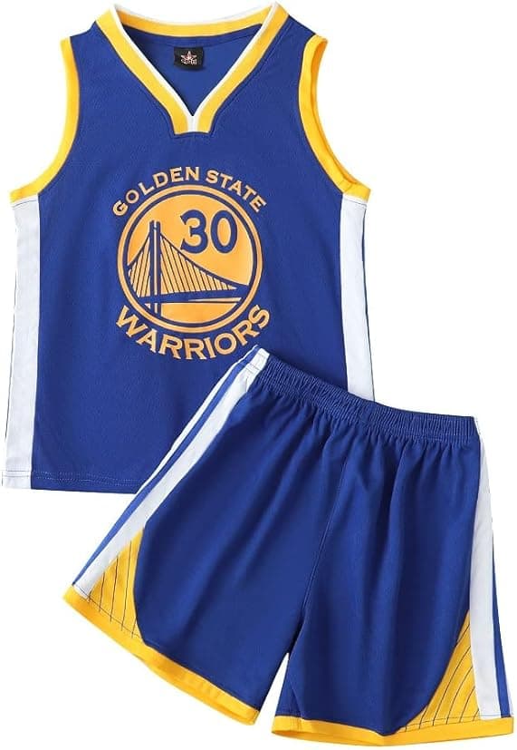 NBA Golden State Warriors Stephen Curry #30 Baskettrøje Blå cm v 140 140