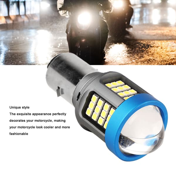 LED Motorcycle Headlight Bulb White High Brightness Wide Vision Aluminum Alloy Motorcycle Front Lamp Bulbs BA20D