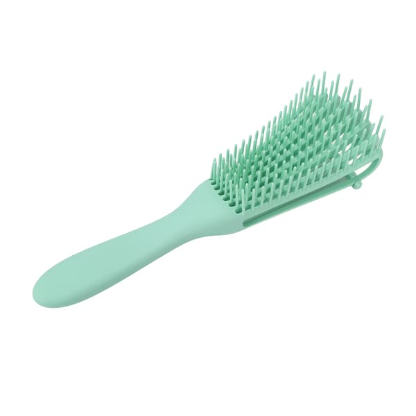 Detangling Brush Comfortable Practical Safe Reliable Matte Handle Compact Portable Hairdressing Tool for Hair Salon Mint Green