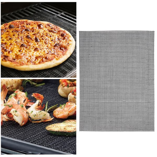 30x40cm Reusable Non-Stick Grill Mesh Mat for Outdoor Kitchen BBQ Cooking Accessories