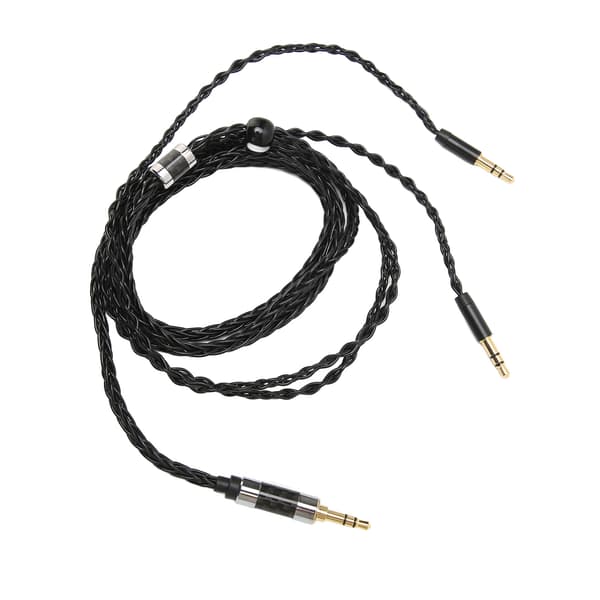 Replacement Headphone Cable 8-Core Silver-Plated Audio Cable Replacement for MDR Z7 Z1R 3.5mm Stereo Plug