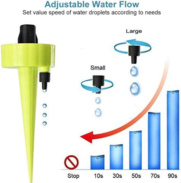 6 droppbevattningskit automatisk växtbevattning automatiska DIY-växtsprinklers