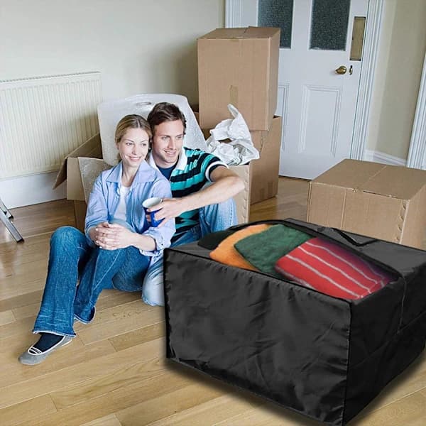 Vandtæt 80x80x60cm Havemøbelovertræk, Sort Opbevaring til Hynder