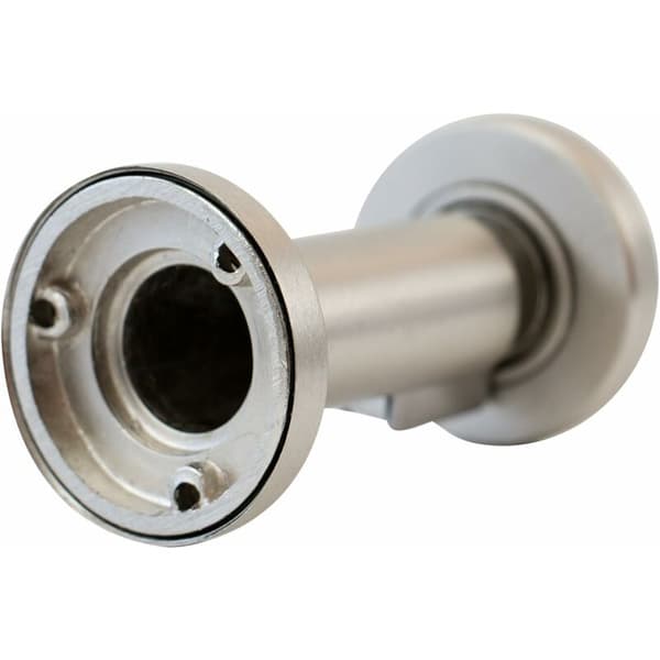 Magnetisk dørstopper i rustfrit stål look, dørstopper med gulv- og vægmonteringsmateriale