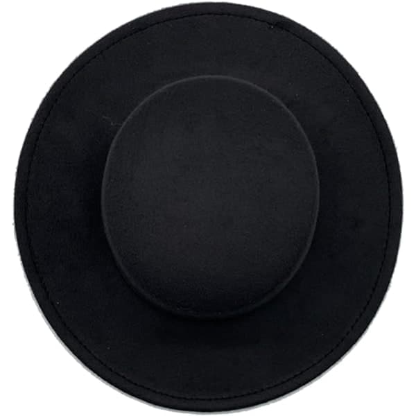 Fedora Hat til Mænd, Filt Trilby Hat til Kvinder, Bredskygget Panama Hat Unisex