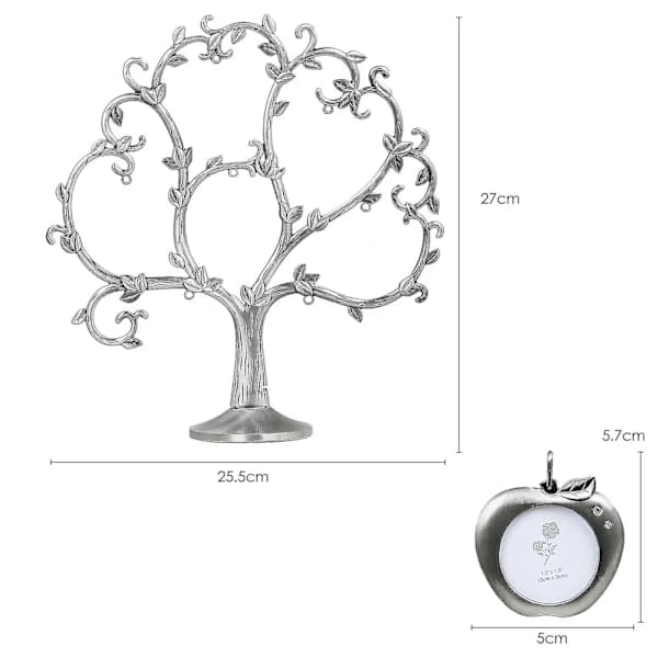 Photo Table Frame Family Tree Photos Silver Apple Tree Design