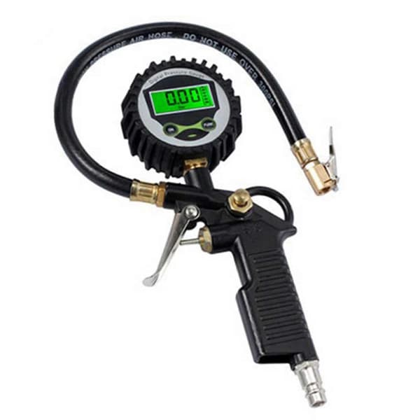 Bil EU Dæktryksmåler Inflator Display LED Digital Køretøjsdæk Tester Manometer