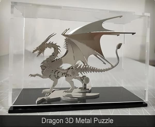 3D Metalmodelkit, Mekanisk Ildsprudende Drage 3D Metalpuslespil Charizard Charizard