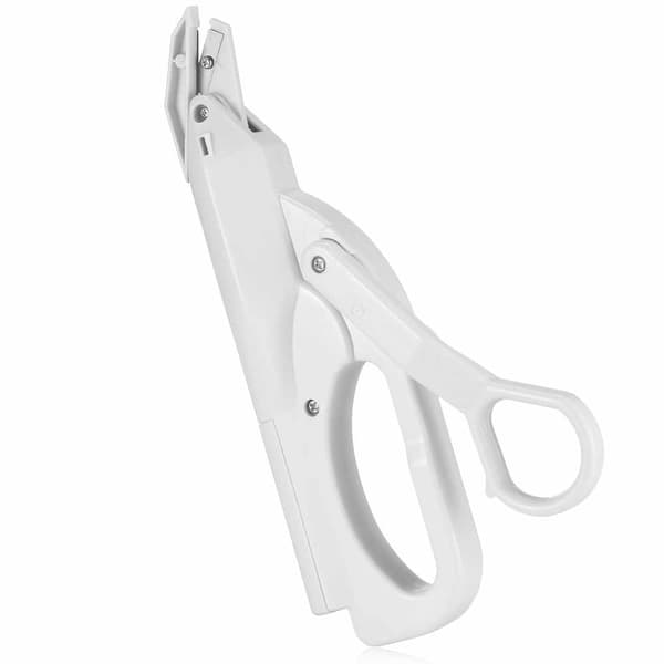 Battery-powered electric scissors, versatile for tailoring, sewing, paper, leather, fabric cutting, ergonomic design with maximum cutting width