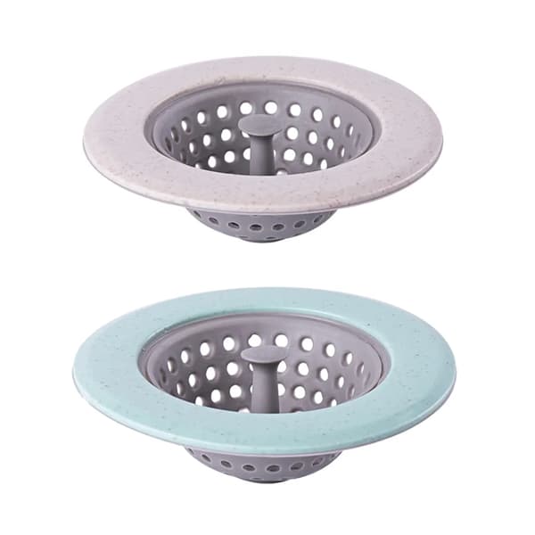 Køkkensil, 2-pak silikoneprop til vask med rustfrit stål, 4,5 \" diameter, (Stil: Stil 3;)