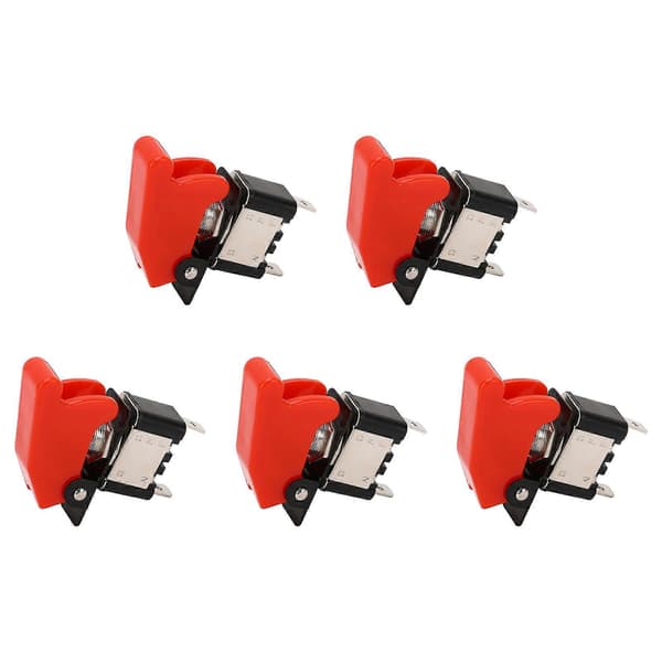 5 Pcs Rocker Switch 12V DC 25A 2-Pole Waterproof Rocker Switch for Vehicle Boat
