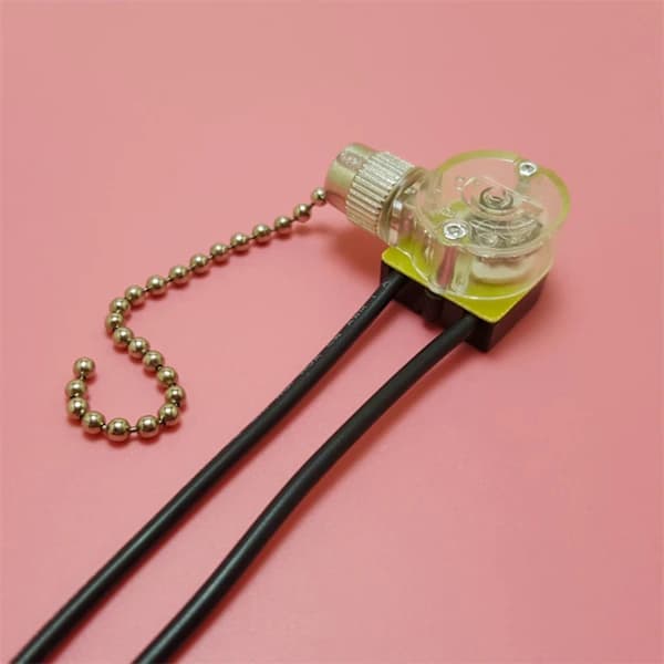 JX42B 250V DIY Wall Lamp Zipper Cord Control Switch for Ceiling Fan Lamp