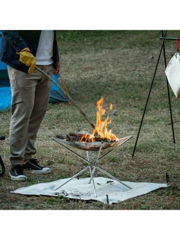 1mm Fireproof Cloth, Flame Retardant Blanket for Camping & Grilling 100*100cm 100*100cm