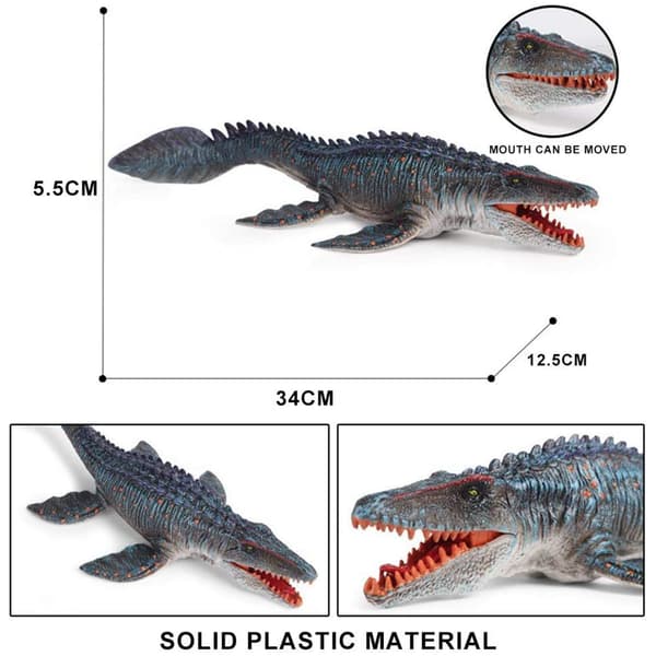 Realistisk Dinosaurfigur Mosasaurus Dinosaurmodel Perfekt Dinosaurlegetøj til Samlere Dekoration Festgave