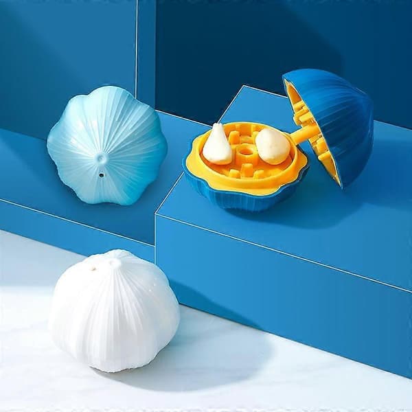 Garlic Press - Ergonomic Design, Professional Garlic and Ginger Press, Removable Navy Blue navy blue