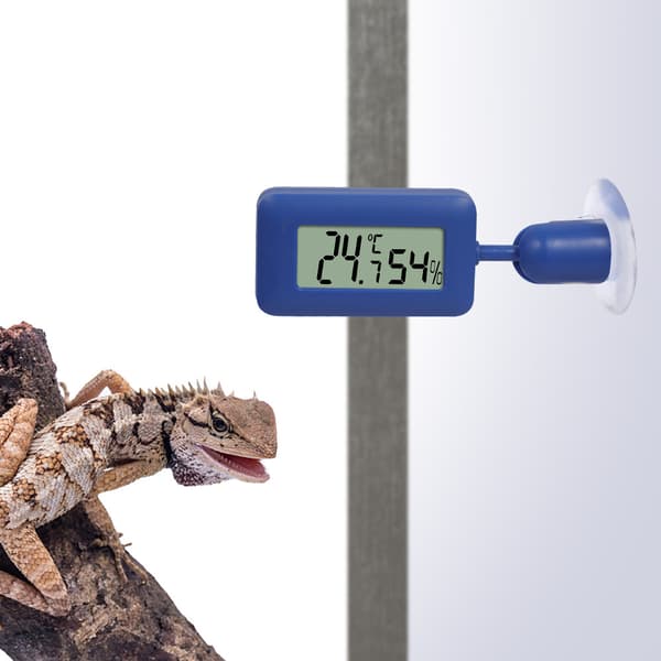 Digitalt hygrometertermometer, Mini termometer temperatur LCD termometer hygrometer med baggrundsbelysning til reptil, vivarium, drivhus, baby