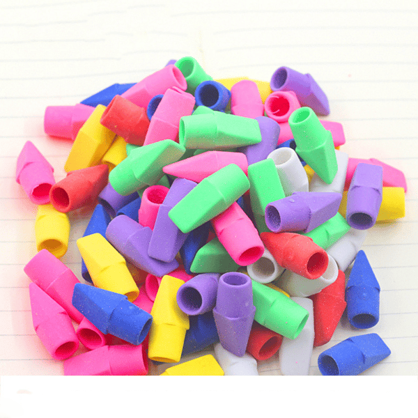 Pencil Sharpener Toppers, Cap Erasers, 120-Pack, ZQKLA