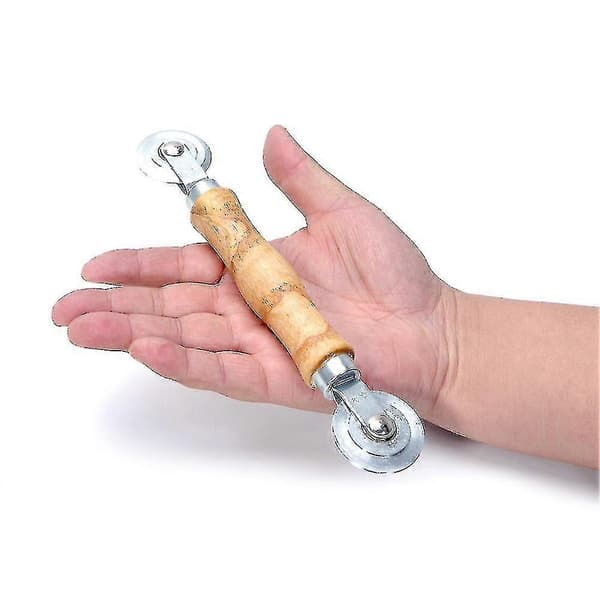 Rolling tool with steel wheels for screen doors