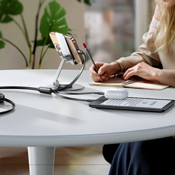 Flexible USB C Splitter Cable for Simultaneous Charging, Data Transfer, USB C Cable, Travel Charging Cable 0.5 meters 1 with 2 0.5 meters 1 with 2