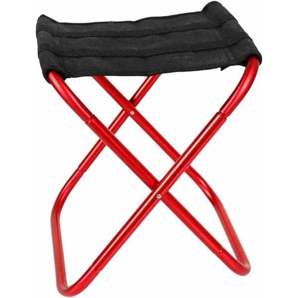 Telescopic Camping Chair Comfortable Does Not Take Up Space Durable Useful Folding Beach Bench Red