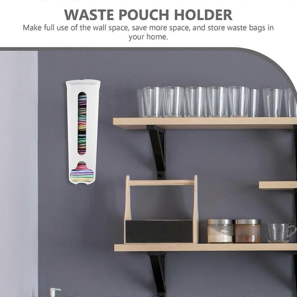 Affaldsposeholder Køkkenaffaldsposedispenser Organizer Vægmonteret Indkøbsposedispenser