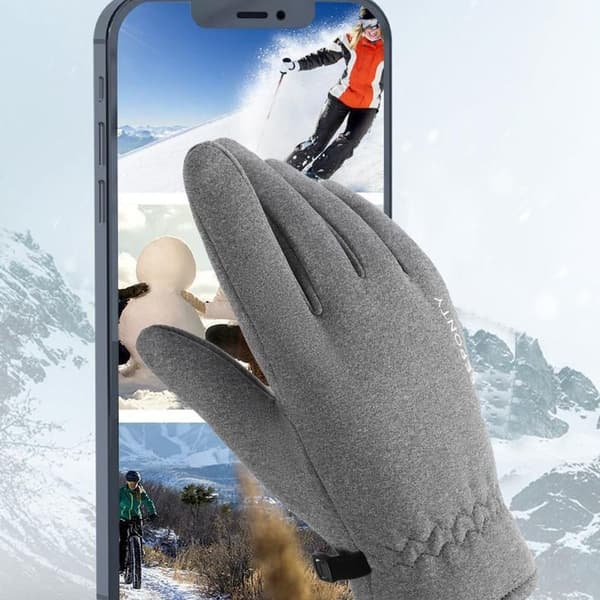 Windproof Ski Gloves with Thick Velvet Lining