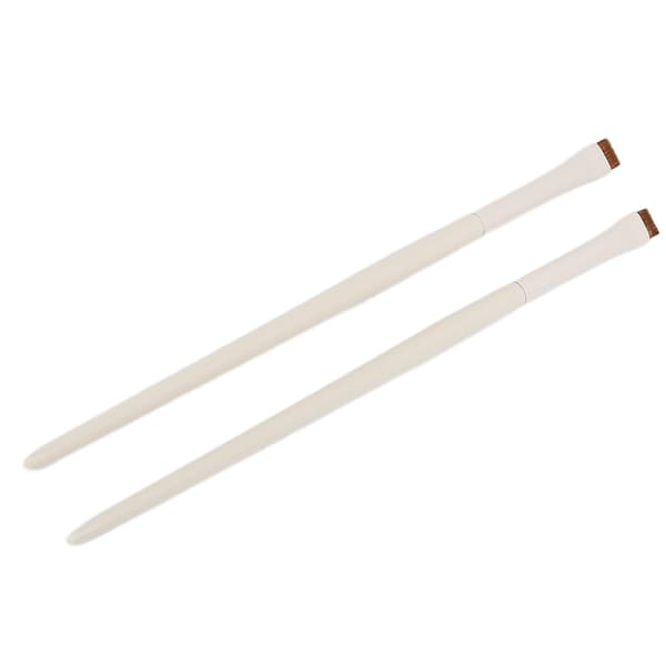 2 Pcs Fine Angled Eyeliner Brushes Ultra-Thin Slanted Flat Angle Makeup Eyebrow Concealer Brushes
