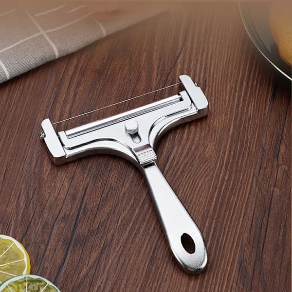 Adjustable Butter Cutter Enjoy Cutting Butter Every Time Durable Stainless Steel Cheese Cutter with Adjustable Thickness, Matte