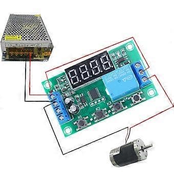 YYC-2S Automationskontrol Timerrelæmodulkort med LED-display Justerbar tidsforsinkelse 5V Bred anvendelse