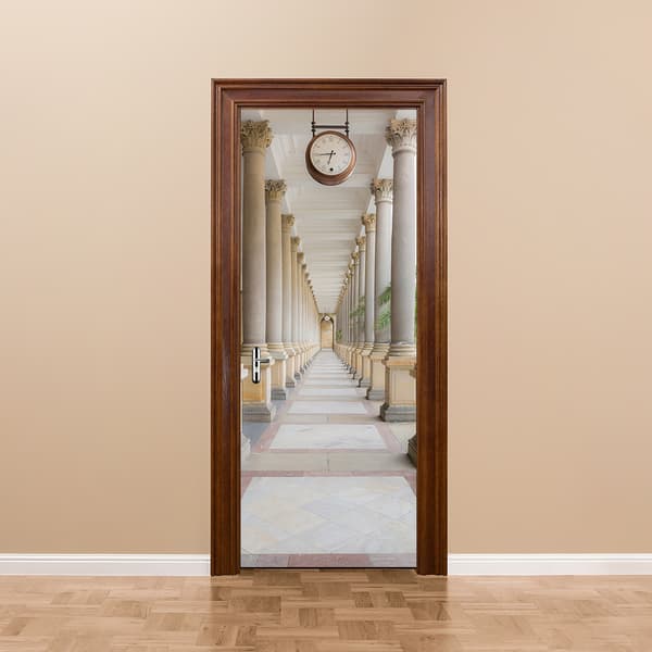 77x200cm Dörrdekal Trompe l'oeil Effekt 3D Tapet (Stil 7)