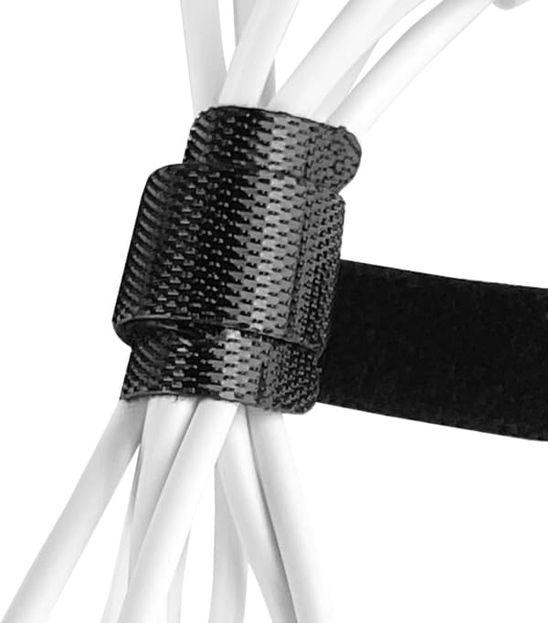 120 stk. velcrobånd til kabler 12 x 150 mm (sort sæt), genanvendelige nylonkabelbindere, velcro ca.