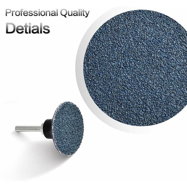 50-pack 2 \" quick change discs with roll lock and zirconium coating for surface treatment (grit 36)