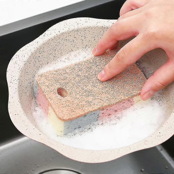 10-pack Disktrasor för kök, Dubbelsidiga Skrubbsvampar Kraftiga, Repfria Svampar