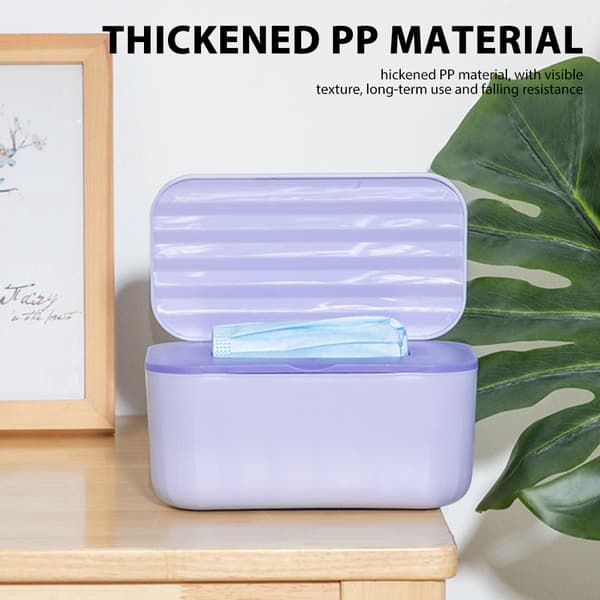 Mångsidig vävnadsförvaringslåda med lock, dammsäker organizer för hushåll Pink
