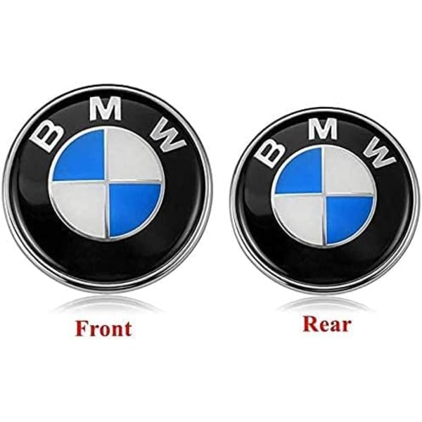Motorhuvsemblem ersättning 82mm/74mm motorhuv 51148132375 - För alla modeller E30 E36 E46 E34 E39 E60 E65 E38 X3