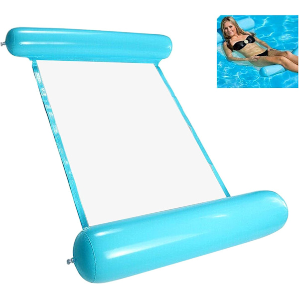 Inflatable Water Hammock, (Blue) Floating Reclining Floating Hammock