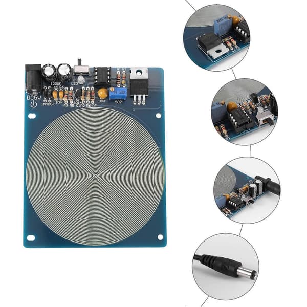 DC 5V 7.83Hz Præcisionsresonans Ultralavfrekvent Pulsbølgegenerator Lydresonator
