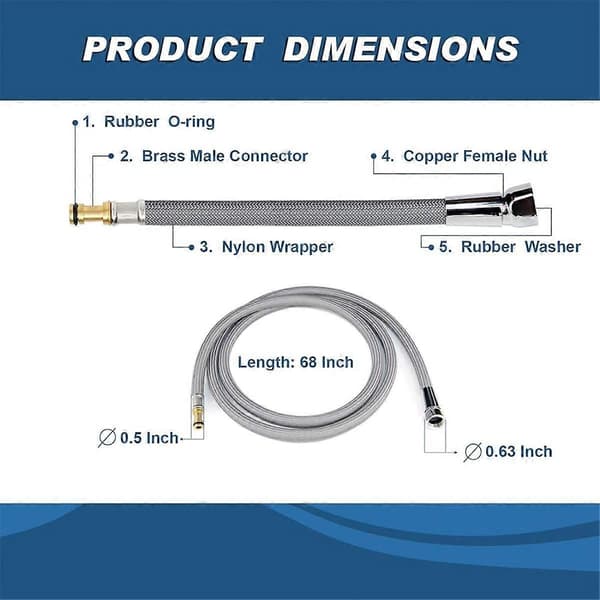 Replacement Hose Kit for Pull-Down Kitchen Faucet 150259, for Kitchen Faucet Spare Part