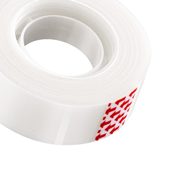 Osynlig tejp gör det svårt att lämna spår när du skriver eller kopierar Matt tejp, 6-pack, Genomskinlig, 19,8 mm B x 25,4 m