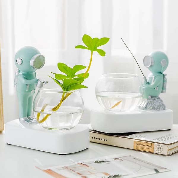 Astronaut Hydroponisk Harpiksdekoration Plantevase Nordisk Stil -b