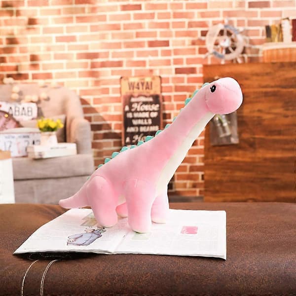 Leksaker för barn Dinosaurieleksak Långhalsad docka Julklapps docka Rosa Pink